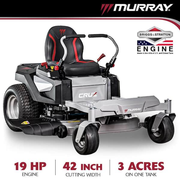 Murray Cruz 42 in. 19.0 HP 540cc EX1900 Series Briggs and Stratton Engine Dual Hydrostatic Drive Gas Zero Turn Mower