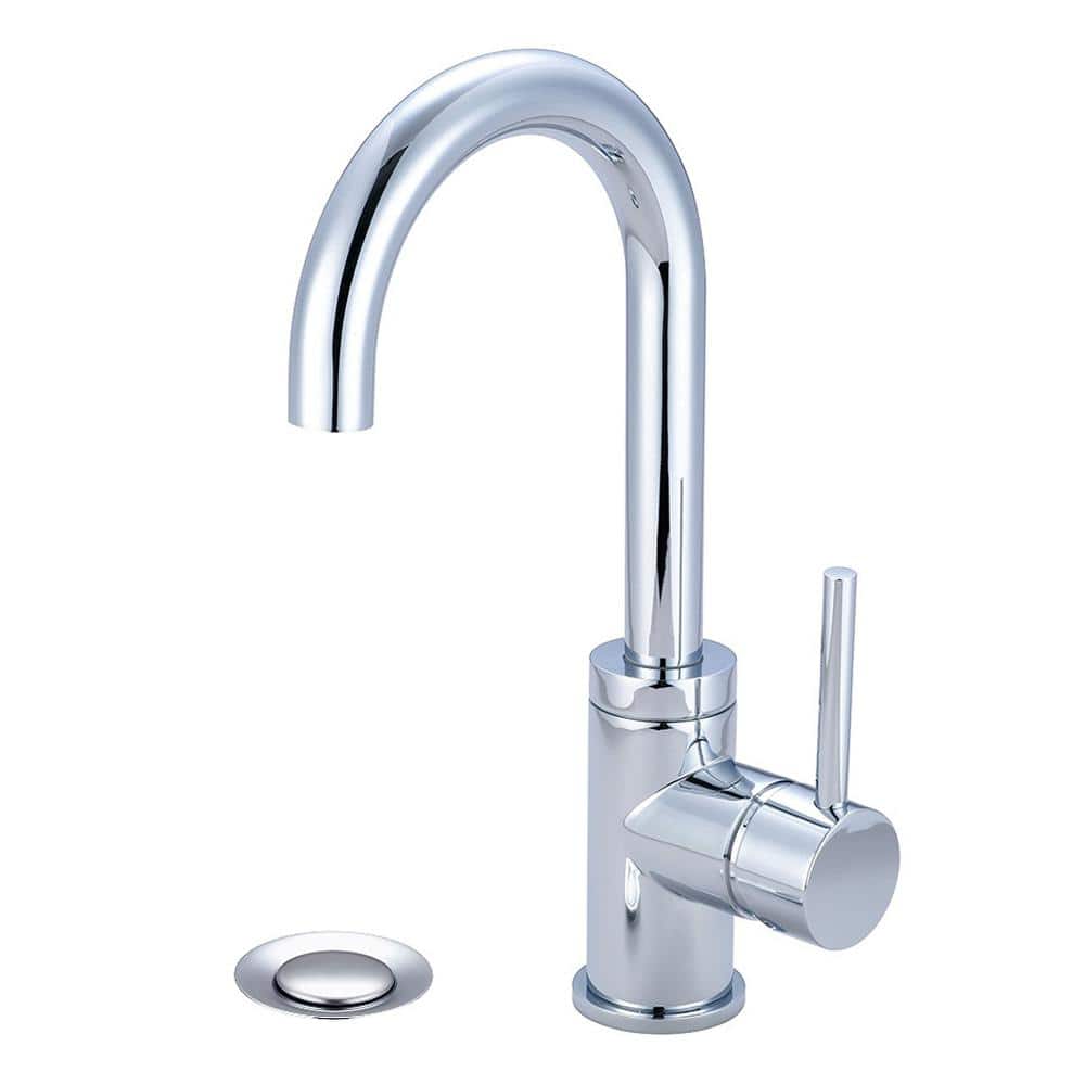Elegant Motegi Polished Chrome Bathroom Faucet with Gooseneck Spout