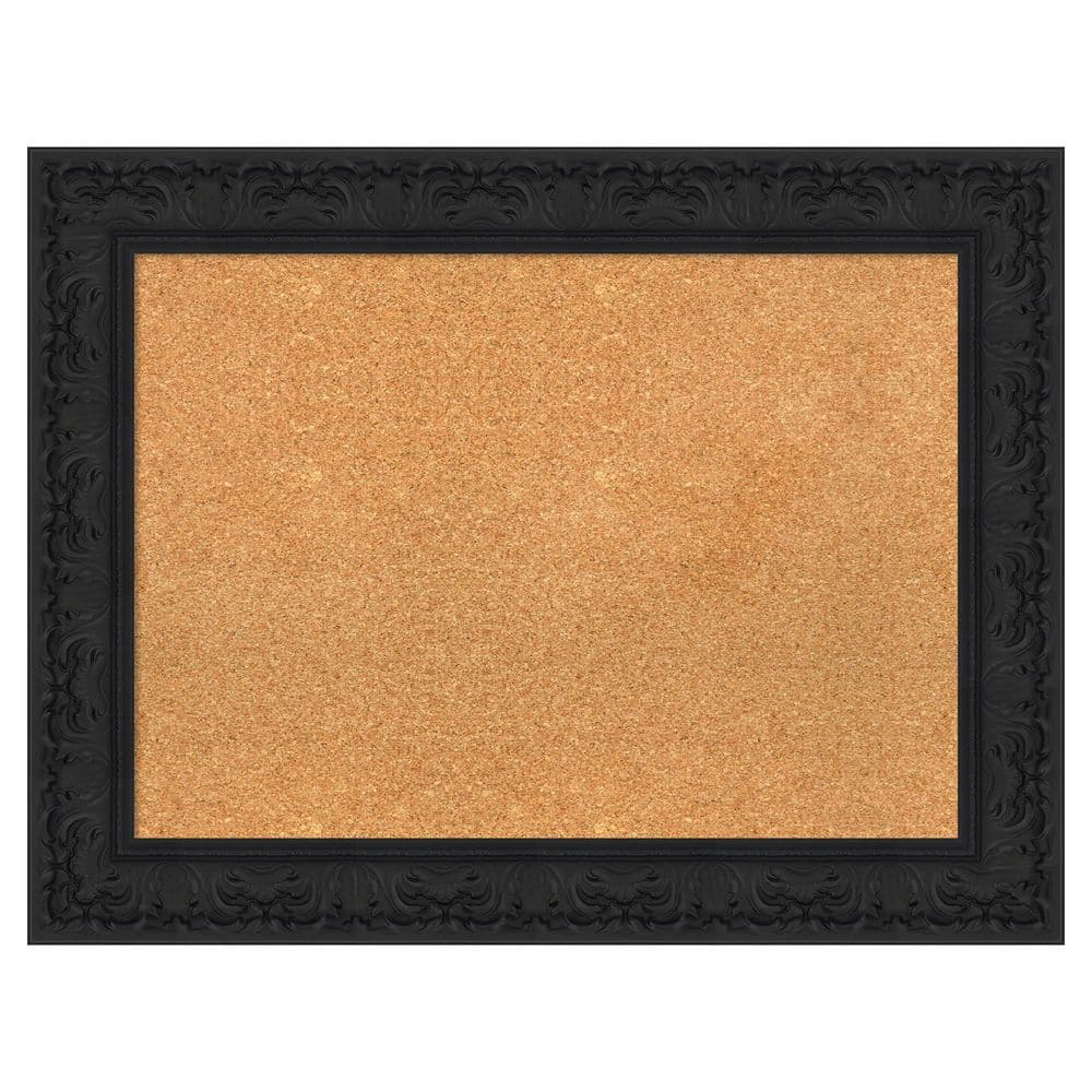 Luxe Black 35 in. x 27 in., Poly Framed Natural Cork Memo Board price history on PriceWatchPro