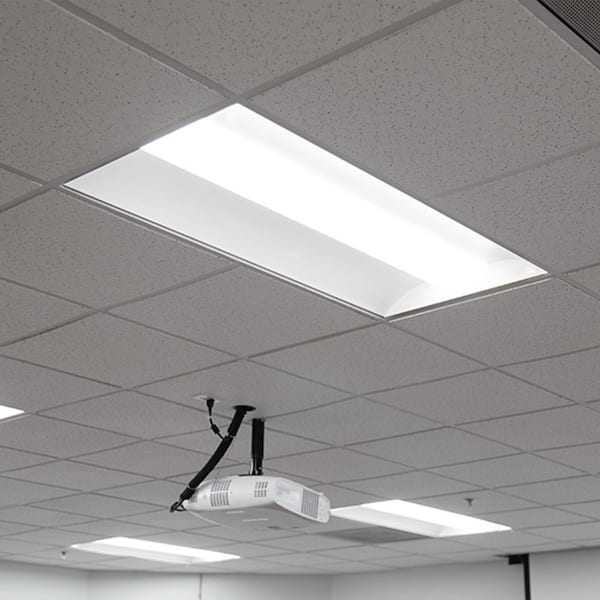 ENERGETIC LIGHTING 2 ft. x 4 ft. 5895Lumens LED Recessed Lay-In Troffer kit Panel Light CCT and Wattage Selectable with Occupancy Sensor