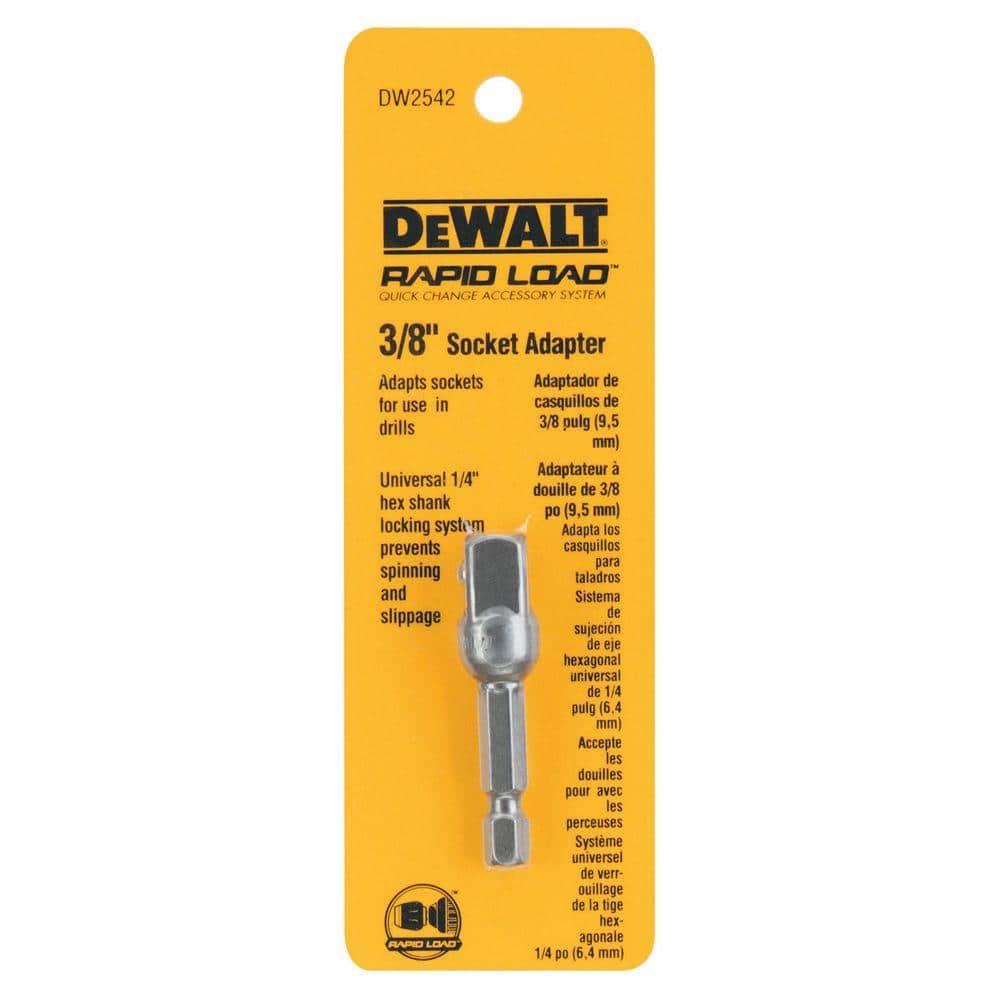 DeWalt Socket Adapter Set Hex Shank to 1/4",3/8",1/2" Impact Driver/Drill Ready 