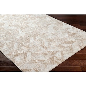 San Francisco Taupe Chevron 8 ft. x 10 ft. Indoor Area Rug