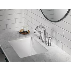 Trinsic Wheel 8 in. Widespread 2-Handle Bathroom Faucet in Chrome