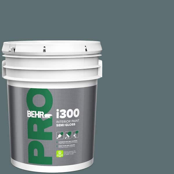 BEHR PRO 5 gal. #ECC-58-3 Unreal Teal Semi-Gloss Interior Paint