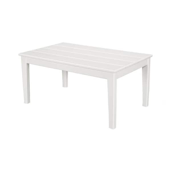POLYWOOD Newport 22 in. x 36 in. Plastic Outdoor Coffee Table
