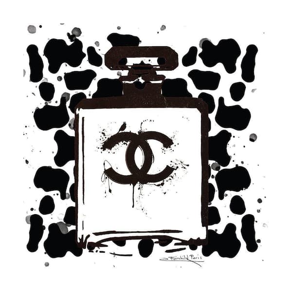 VENICE BEACH Collections Fashion Perfume Bottle, Animale Print by Fairchild Paris 1 Piece Unframed Canvas Drawing Print 30 in. x 30 in.