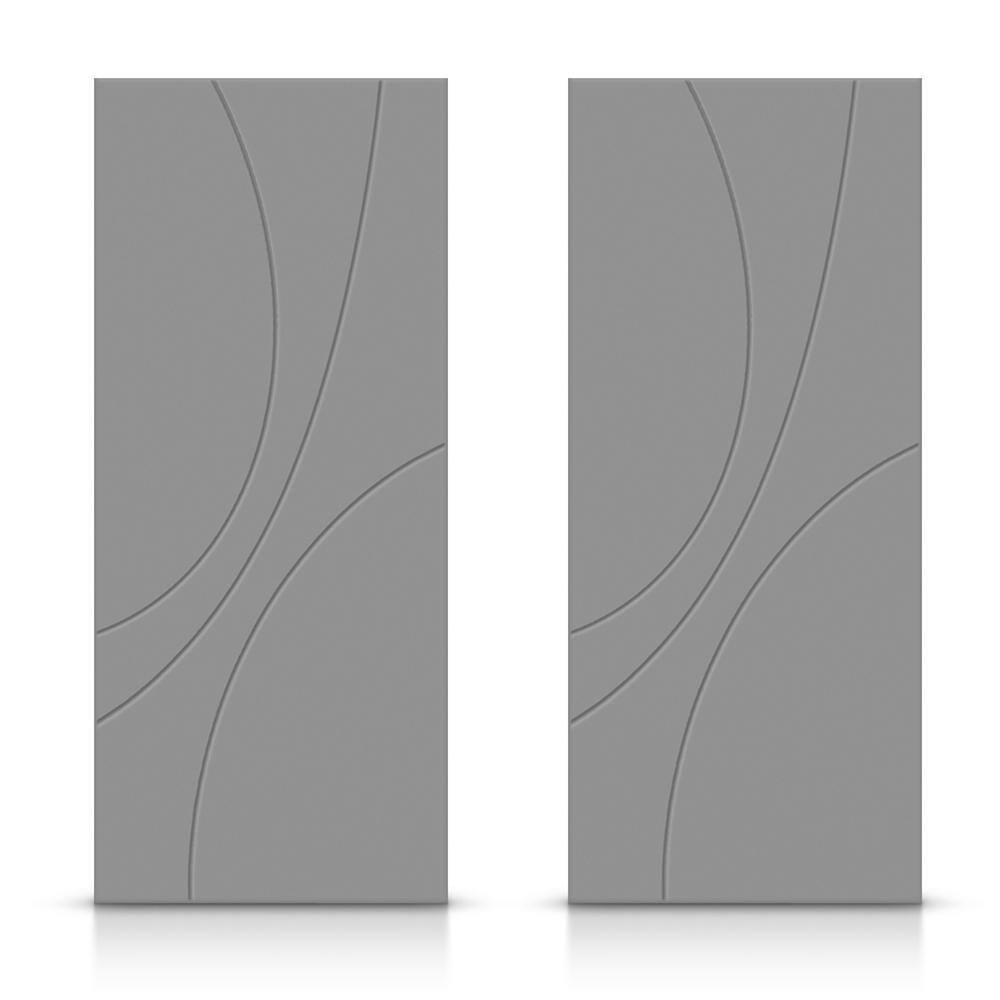 84 in. x 96 in. Hollow Core Light Gray Painted Composite MDF Interior Double Closet Sliding Doors price history on PriceWatchPro