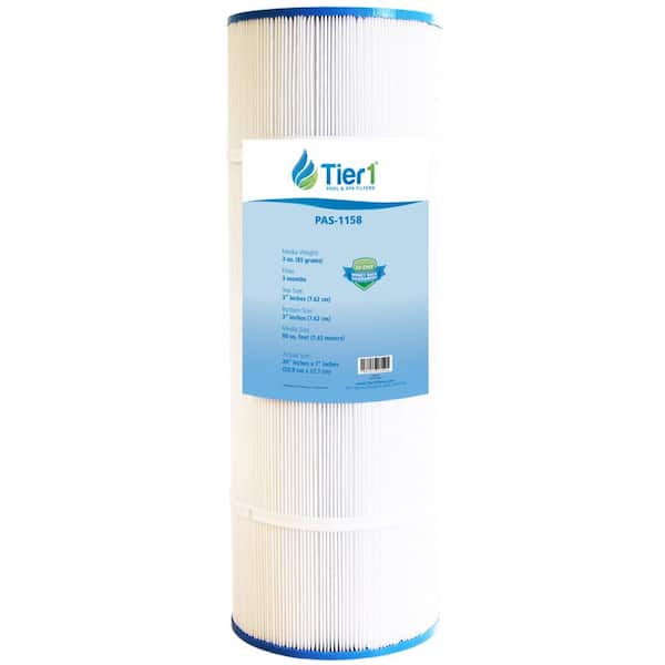Tier1 20 in. x 7 in. 80 sq. ft. Pool and Spa Filter Cartridge Replacement for Pentair Clean and Clear Plus 320, PCC80, FC-1976