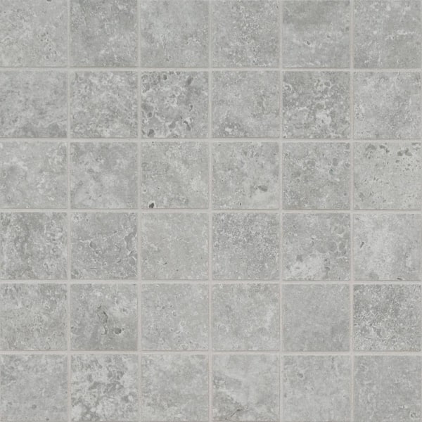 MSI Legara Gray 2 in. Square 12 in. x 12 in. x 0.39 in. Matte Porcelain Mesh-Mounted Mosaic Tile (6 sq. ft./Case)