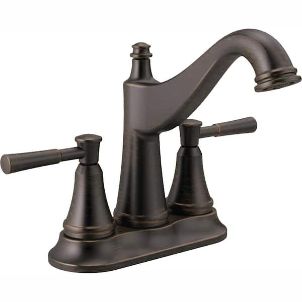 Delta Mylan 4 in. Centerset 2-Handle Bathroom Faucet in Venetian