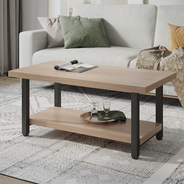 Rectangular Wooden Home Table, With Storage