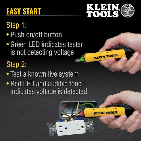 Klein Tools Stylo testeur de tension sans contact, 50 à 1000 V