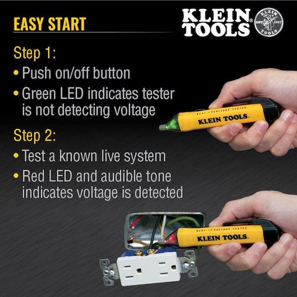 Klein Tools - Non Contact Voltage Tester Pen, 50 1000V AC (NCVT1PR)