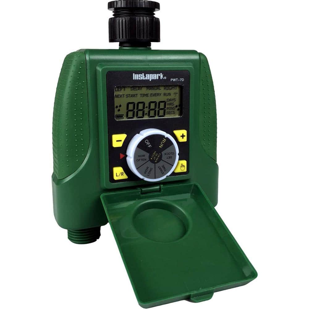 Instapark Water Faucet Hose Timer with Rain Delay Manual Control PWT7D