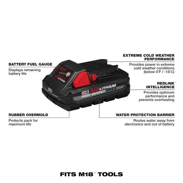 M18 18V Lithium-Ion Cordless Combo Tool Kit (7-Tool) with Two 3.0 Ah  Batteries, Charger and Tool Bag