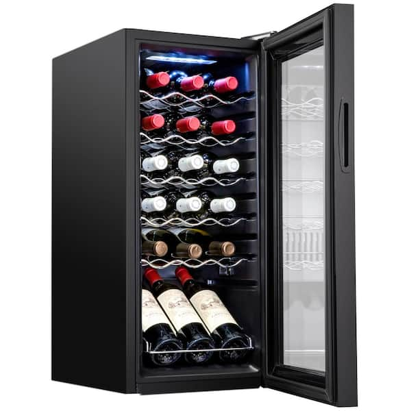 Wine Fridge, Freestanding Wine Refrigerator, 18 Bottle Wine Cooler