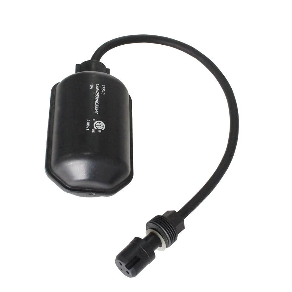 Everbilt Tethered Float Switch with Direct-In Plug TFS10D1801BC 