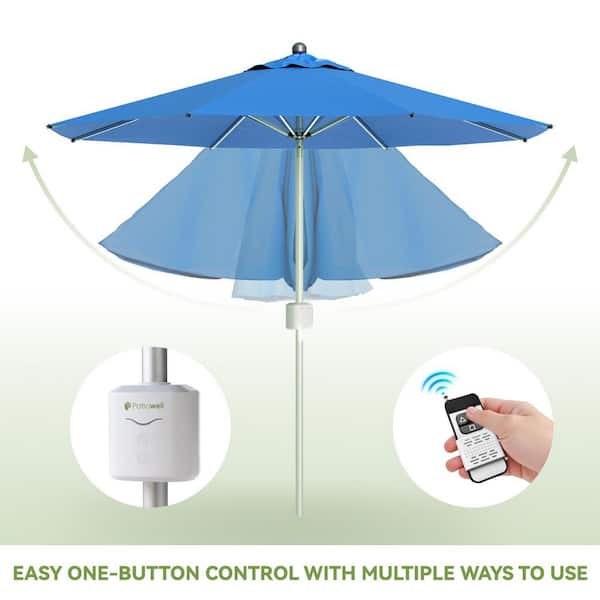 destination summer 9-foot round solar aluminum patio umbrella in chino Amazon.com : BLUU 9 Ft with LED Lights, 5-Year Fade-Resistant Outdoor Table Umbrella with Tilt Adjustment and Crank for Pool, Deck, Garden and Lawn, Navy Blue : Patio This umbrella provides plenty of shade on hot summer days California Umbrella 9 ft. Black