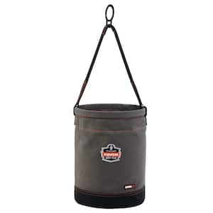 Arsenal 12.5 in. Tool Bucket with D-Rings, Gray Canvas