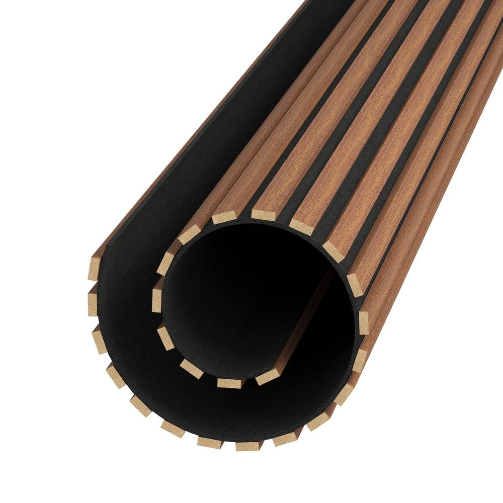 Ejoy 96 in. x 41 in. x 0.8 in. Flexible Acoustic Wood Wall Siding