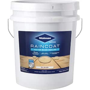 5 gal. Raincoat Clear Water-Based Water Repellent Exterior Wood Sealer