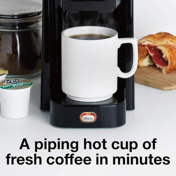 Proctor Silex 1-Cup Black Single-Serve Coffee Maker 49961R - The