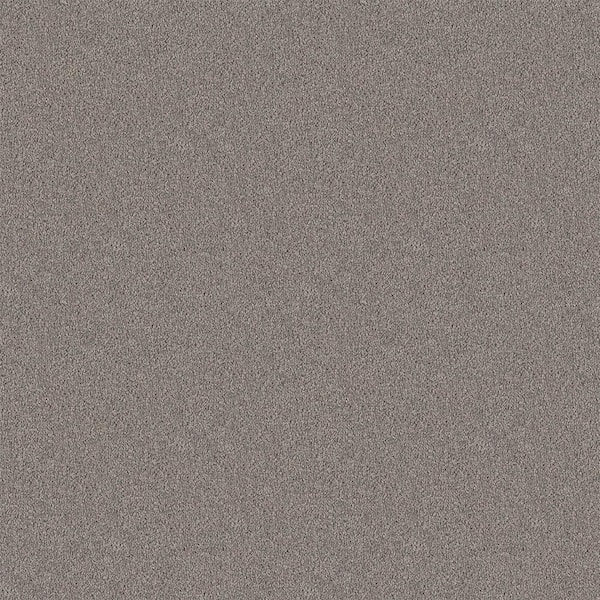 TrafficMaster Watercolors II - Octopus - Gray 38.4 oz. Polyester Texture Installed Carpet