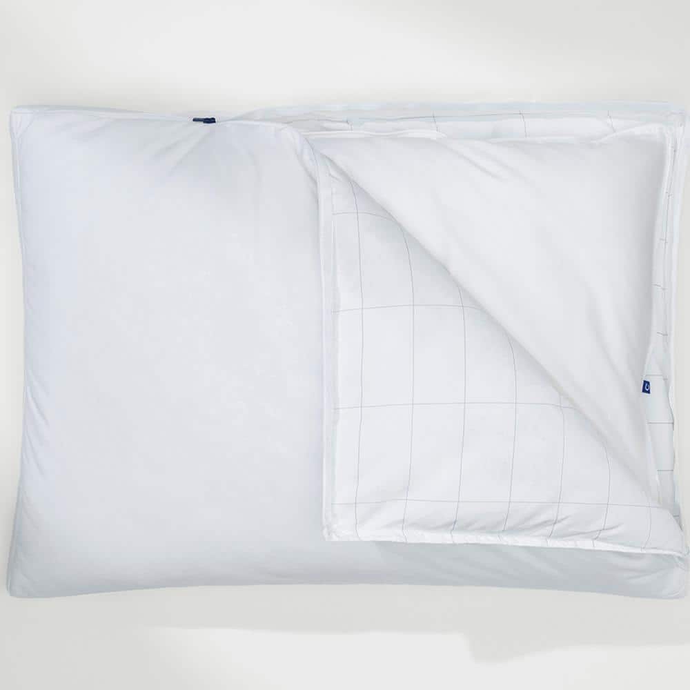Standard White Polyester Pillow Set, Two Pack