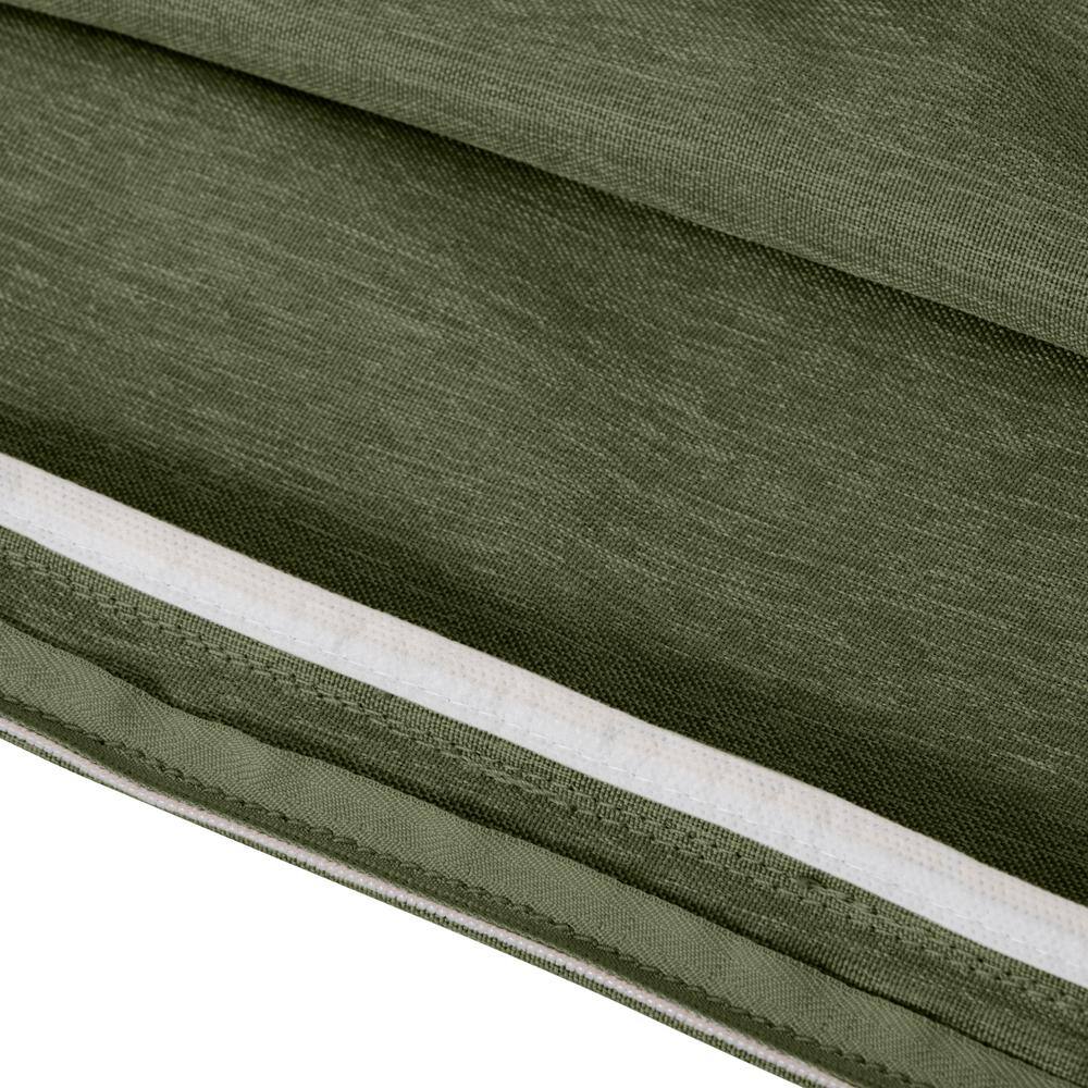 Heather Fern Green Weather-Resistant Patio Bench Cushion Slip Cover