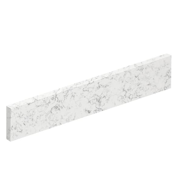 Transolid Silestone 21.375 in. W Quartz Vanity Side Splash in Lyra
