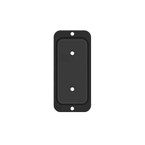 2 in. x 4 in. Black Steel Rail Hanger and Connector Plate