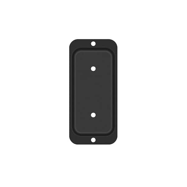 2 in. x 4 in. Black Steel Rail Hanger and Connector Plate (48-Pack)