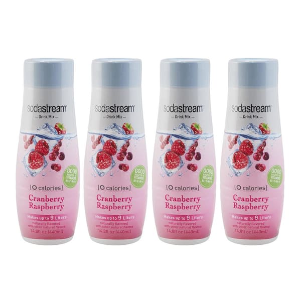 SodaStream 440 ml Cranberry Raspberry Zero Calorie Drink Mix (Case of 4)