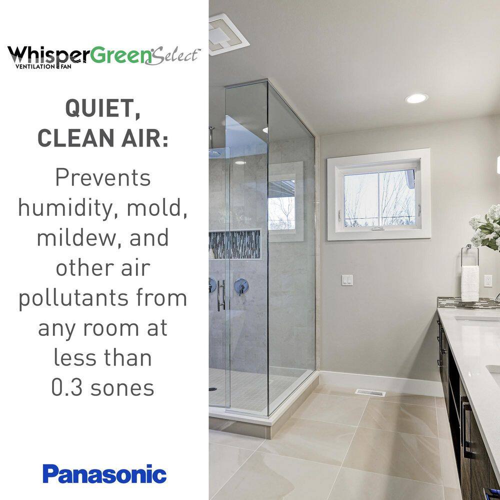 WhisperGreen Select White Metal Ceiling Mount Energy Star Fan