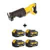 DEWALT 20V MAX Cordless Reciprocating Saw, (2) 20V MAX XR Premium  Lithium-Ion 5.0Ah Batteries, and Charger DCB2052CKW380B - The Home Depot