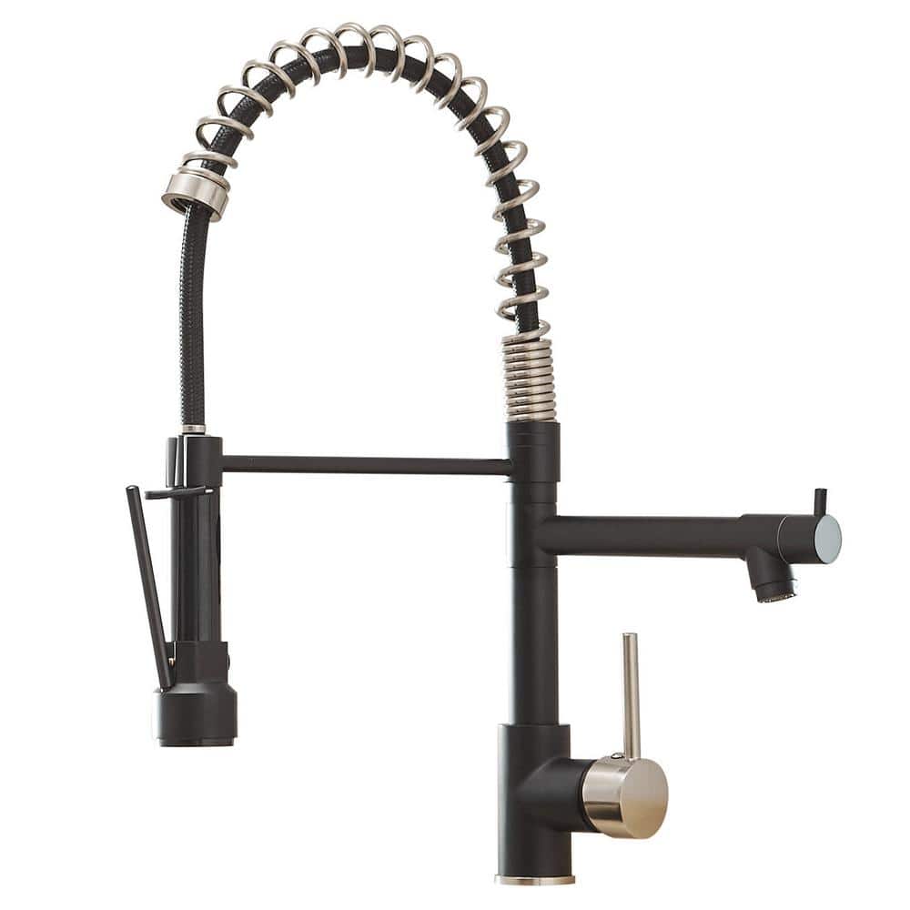 Single Hole Single Handle Pull Down Sprayer Kitchen Faucet, Modern Kitchen 