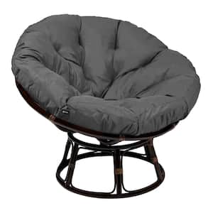 Montlake 52 in. Dia Light Charcoal Water-Resistant Outdoor Papasan Cushion