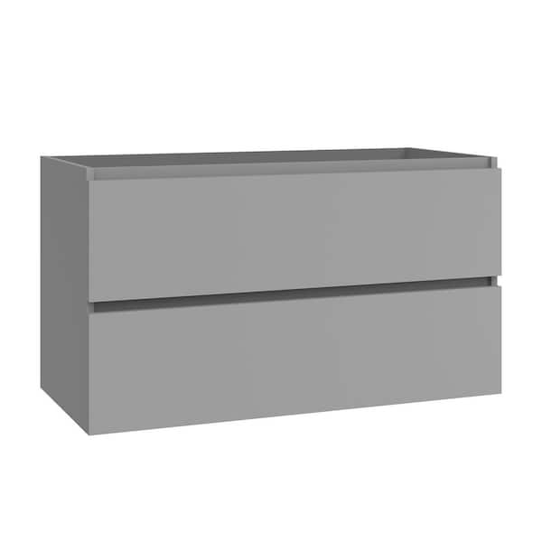 Flora 38.9 in. Bath Vanity Cabinet without Top in Mist Matte Assembled
