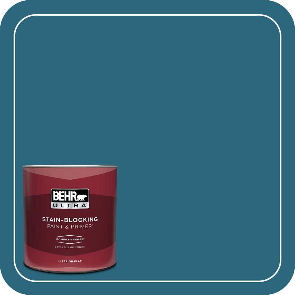 1 qt. #M480-7 Ice Cave Extra Durable Flat Interior Paint & Primer price history on PriceWatchPro