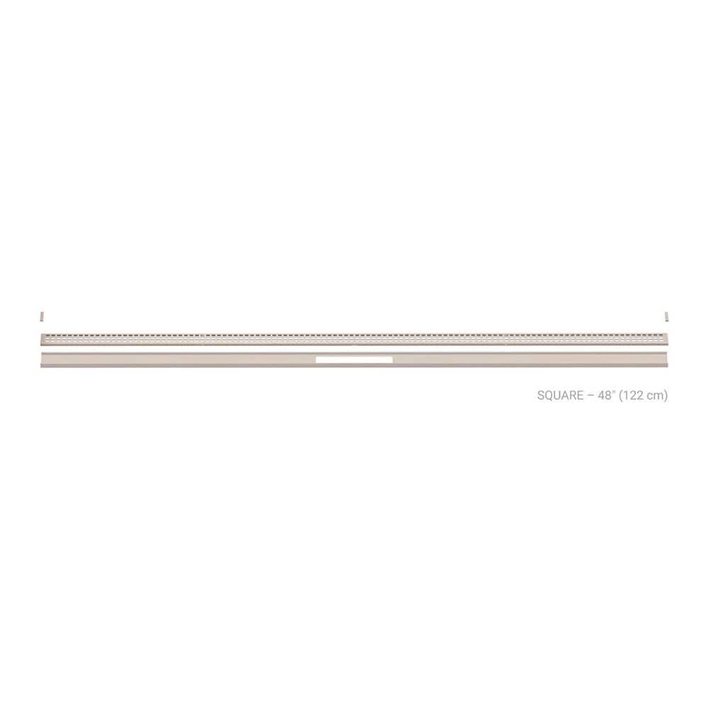 Kerdi-Line-Vario Ivory 48 in. Square Grate and Channel Floor Installation Kit for Accessory price history on PriceWatchPro