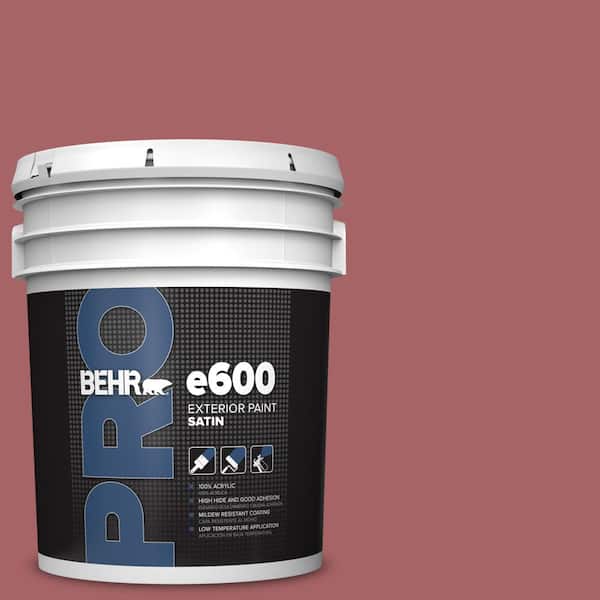 BEHR PRO 5 gal. #PPU1-06 Rose Marquee Satin Exterior Paint