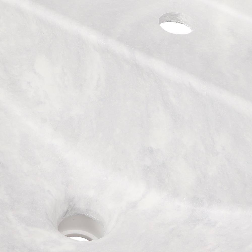 Ice Composite Stone 37'' Single Bathroom Vanity Top with Sink