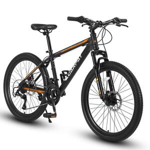26 in. Mountain Bike 21 Speeds Shimano with Mechanical Disc Brakes High-Carbon Steel Frame for Adult & Teenagers