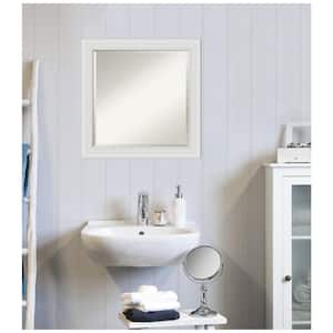 Medium Square Flair Soft White Beveled Glass Casual Mirror (24 in. H x 24 in. W)