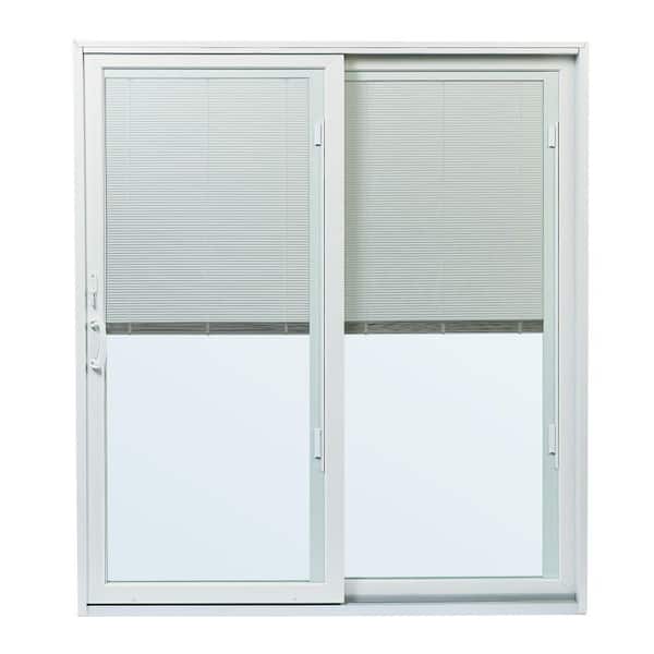 Built In Blinds And White Hardware, Home Depot Patio Door Shades