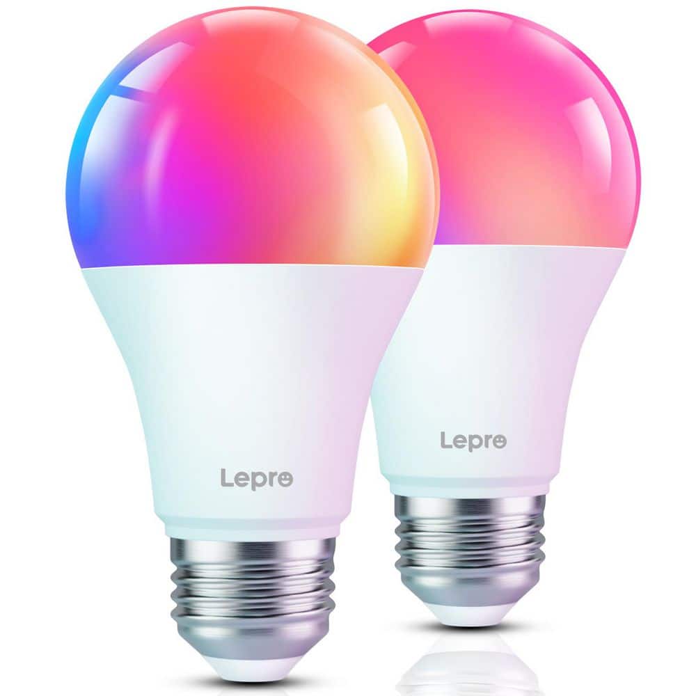 60-Watt Equivalent A19 2.4G WiFi Color Changing A-Shape AI Smart LED Light 