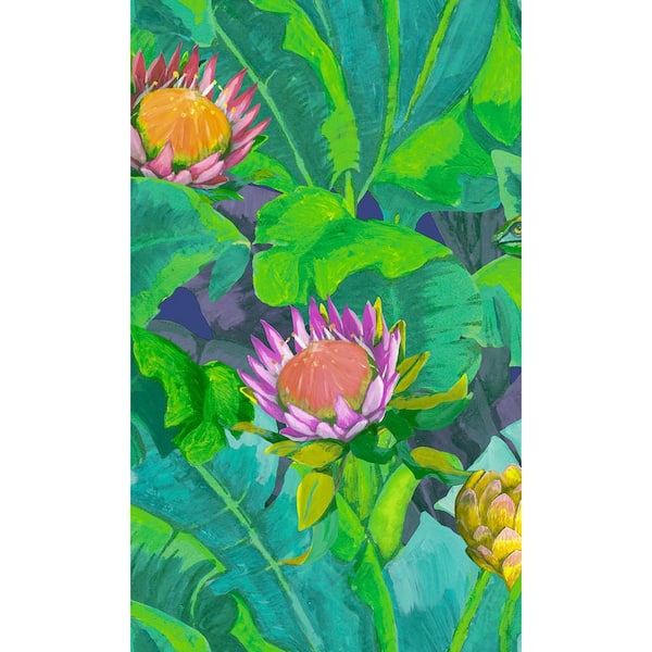 Walls Republic Green Wildlife Print Non-Woven Paste the Wall Textured Wallpaper 57 sq. ft.
