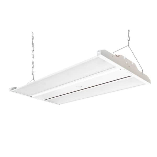 2ft. 20925Lumens 600-Watt Equivalent Integrated LED White High Bay Light Fixture 120-277V 5000K Daylight