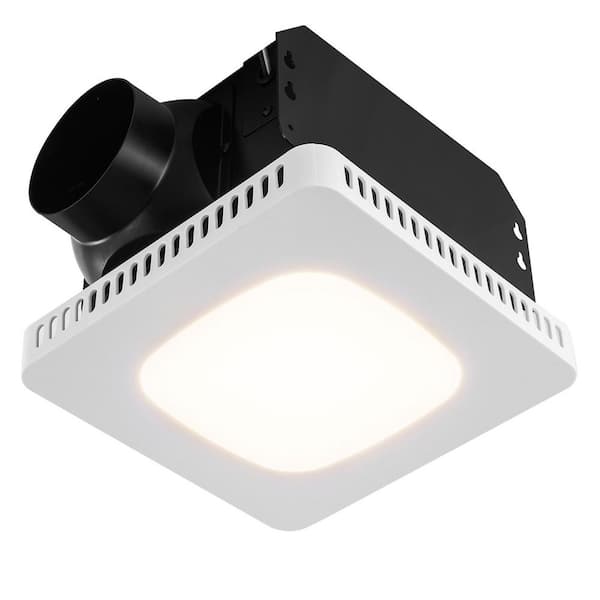Bathroom Exhaust Fan 110 CFM Ventilation Ceiling No Cut Installation Bathroom Exhaust Fan with Low Noise, ENERGY STAR
