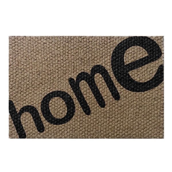 J&V TEXTILES Multicolored 18 in. x 30 in. Outdoor Coir Door Mat